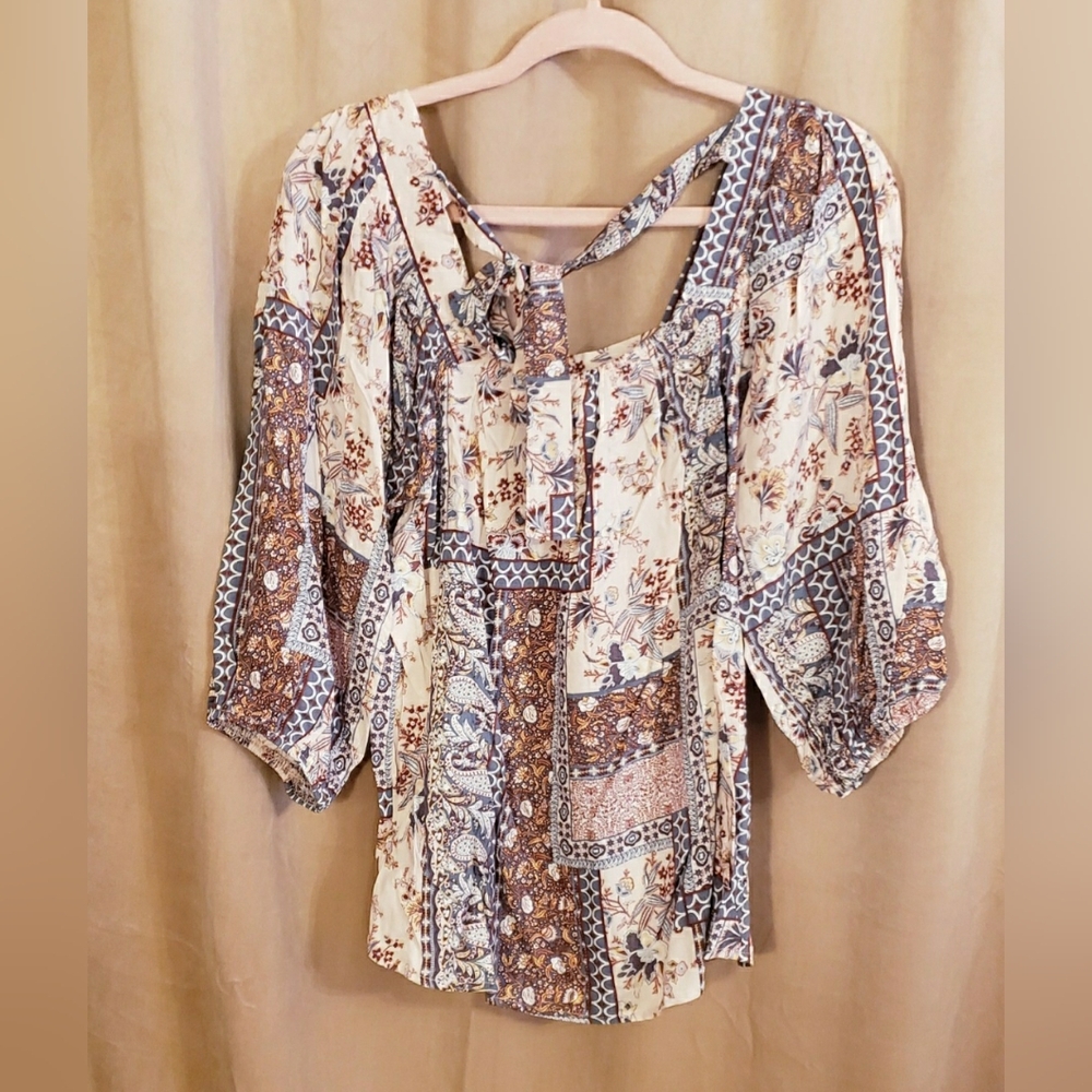 SWEET ATTITUDE PATCHWORK TOP NWT - image 8